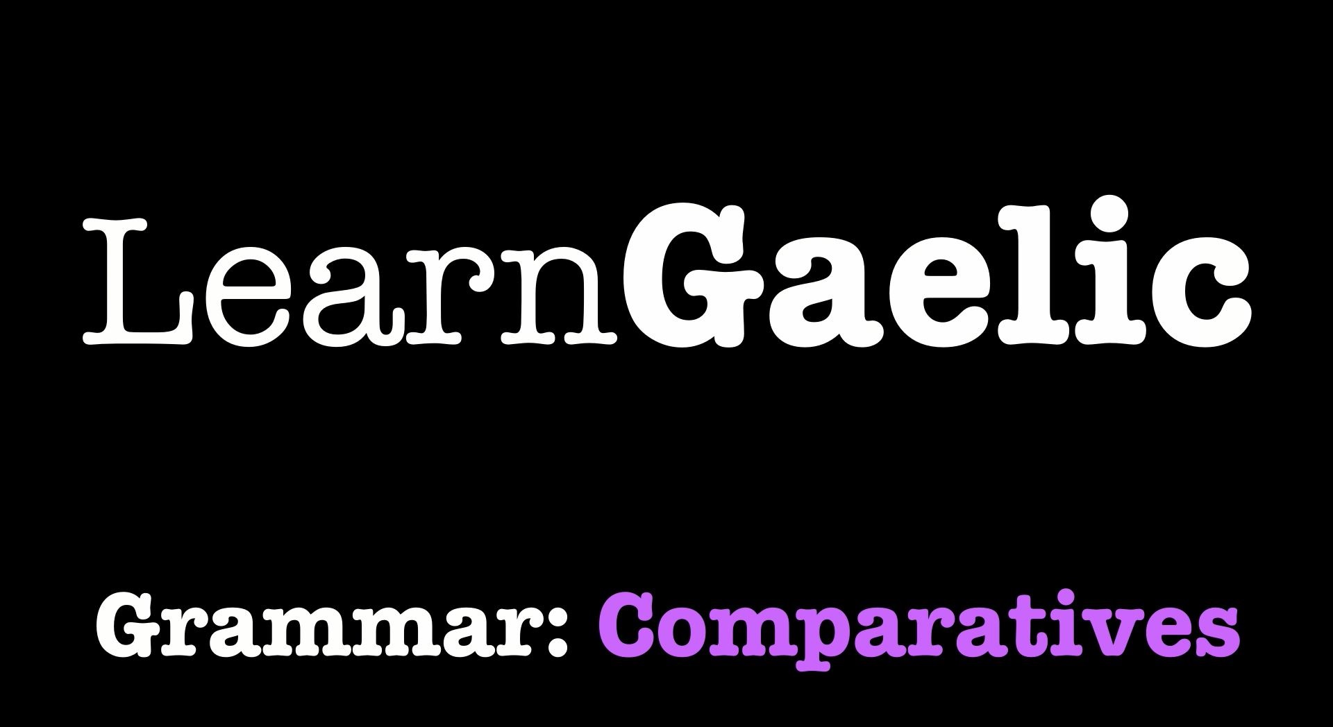 comparatives